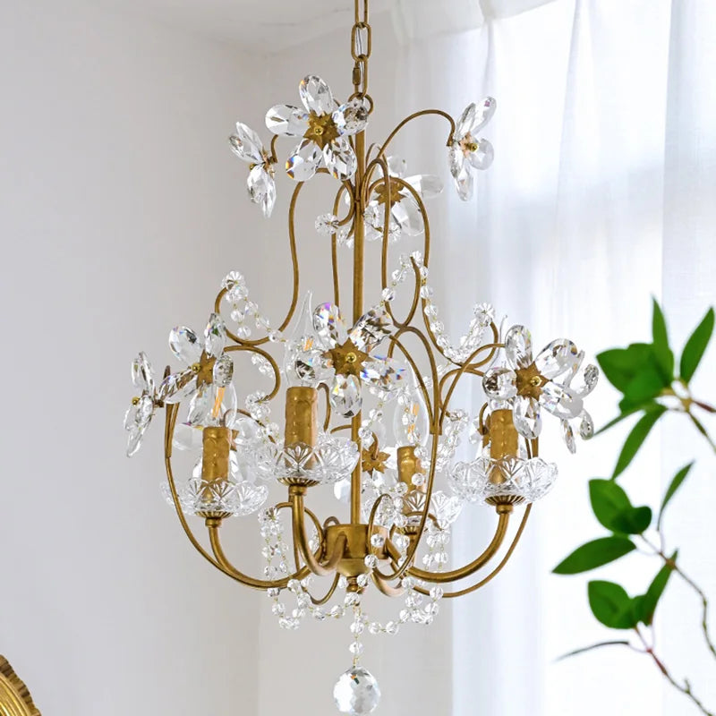 Vintage crystal chandelier for indoor hotel décor 2022