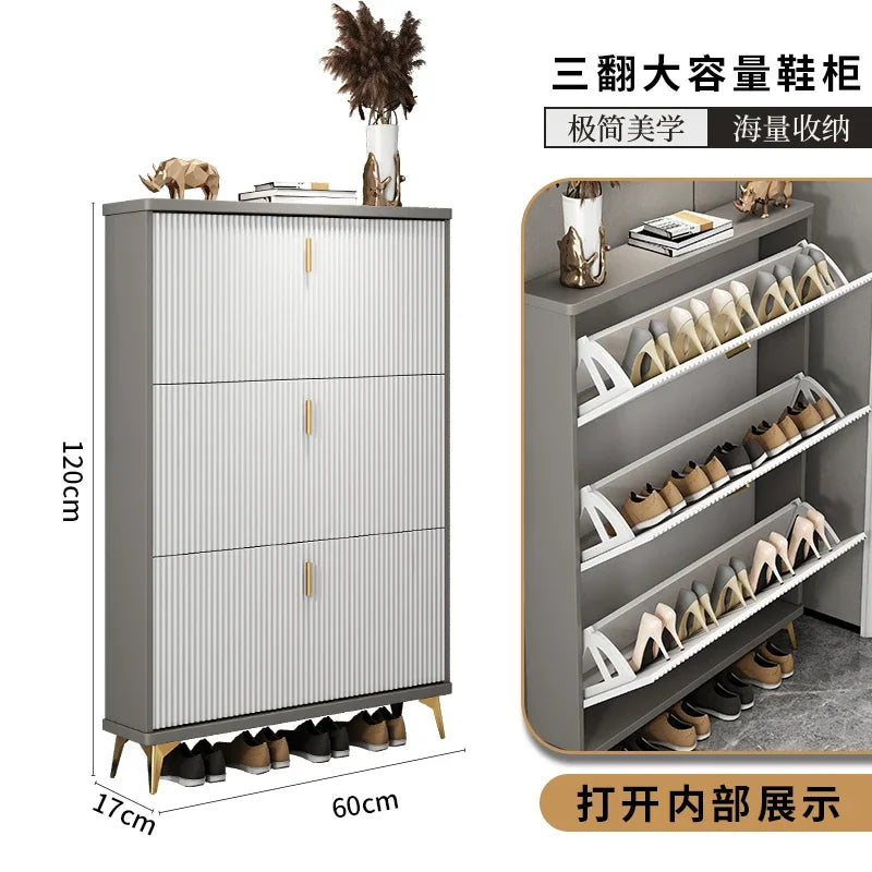 modern multi-layer shoe cabinet for optimal storage - vue 17 sur 18
