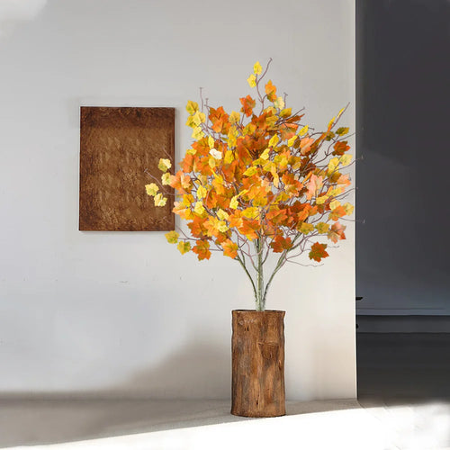 Artificial maple tree with autumn leaves for festive decoration - vue 2 sur 6