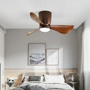 Simple nordic frequency conversion ceiling fan light
