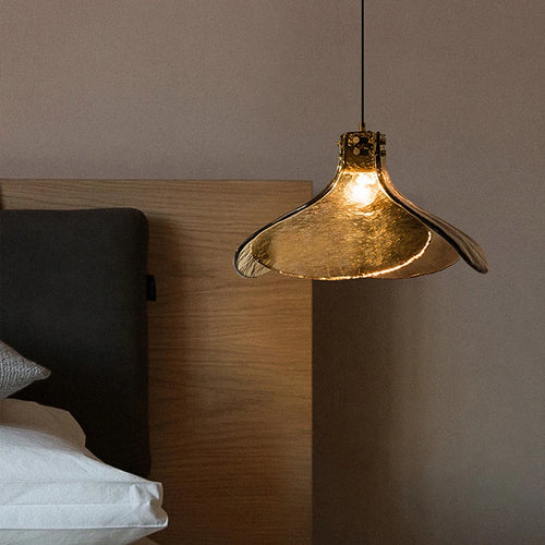 Retro glass flower-shaped chandelier for an elegant atmosphere - vue 3 sur 8