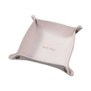 Leather storage box for desk and accessories