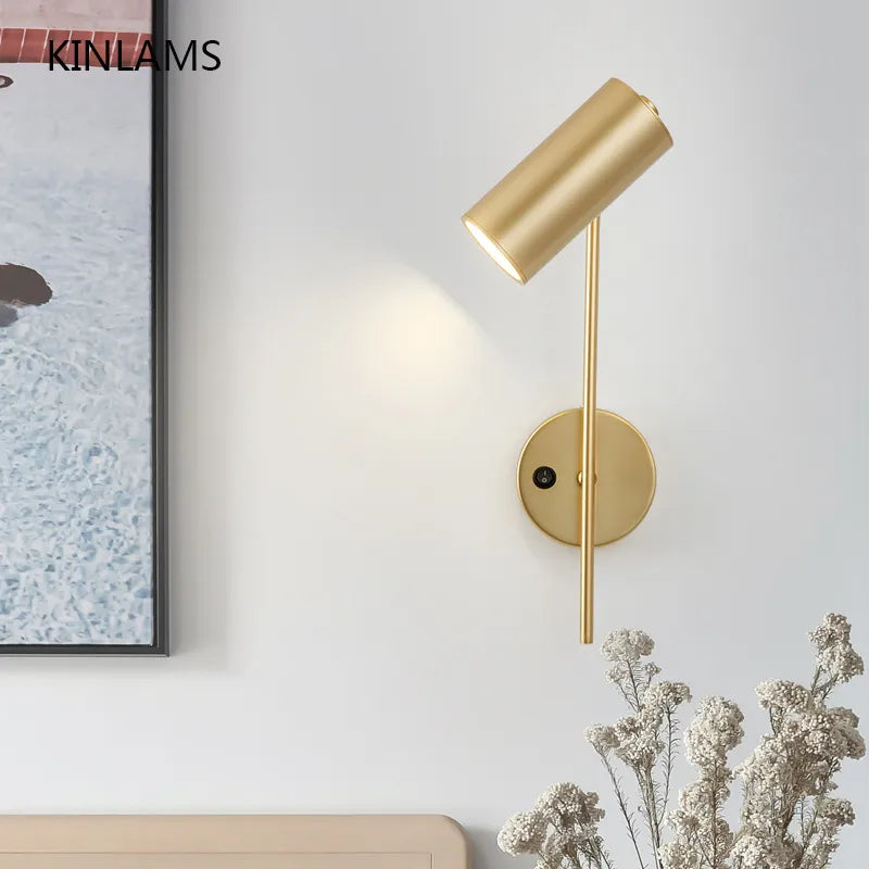Modern rotatable LED wall lamp for living room, bedroom and hallway