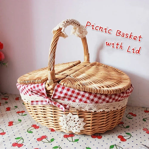 practical and cute wicker storage baskets - vue 3 sur 6