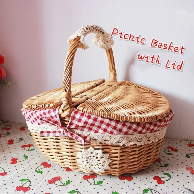 practical and cute wicker storage baskets
