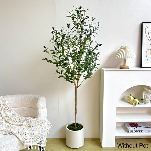 Artificial olive branch for interior decoration and weddings - vue 5 sur 7