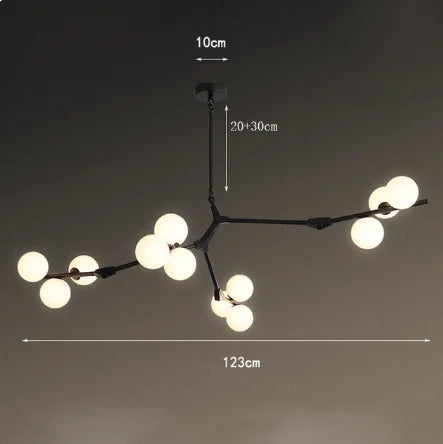 Modern pendant light minimalist dimmable indoor decor - vue 8 sur 12