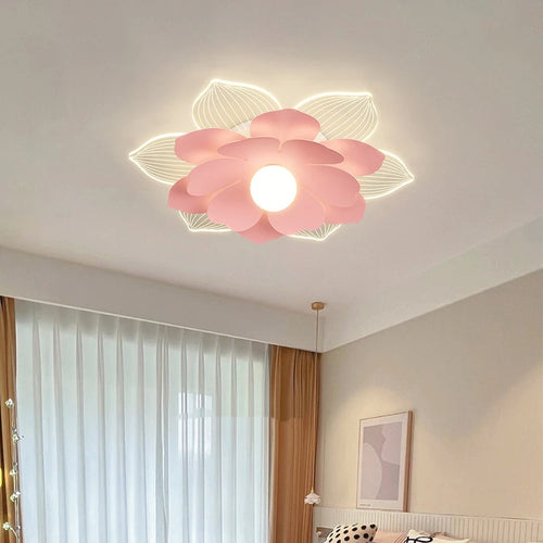 Modern petal flower ceiling light for interior decoration - vue 3 sur 10