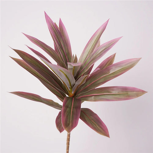 Tropical potted plant with decorative palm and bamboo - vue 10 sur 18
