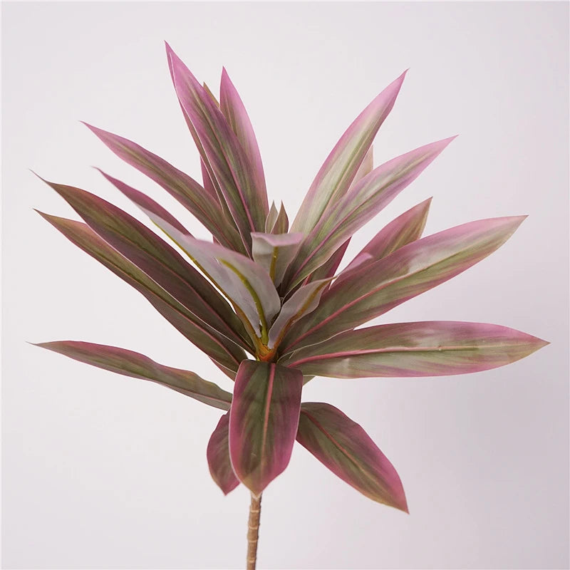 Tropical potted plant with decorative palm and bamboo - vue 9 sur 18