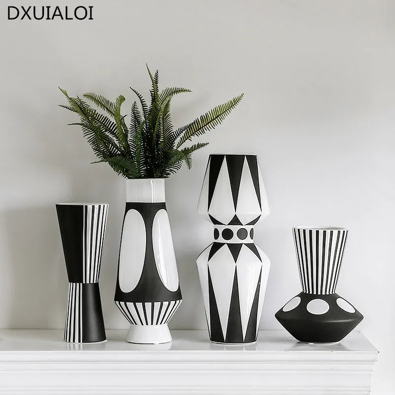 Nordic creative abstract style vase for flower arrangement