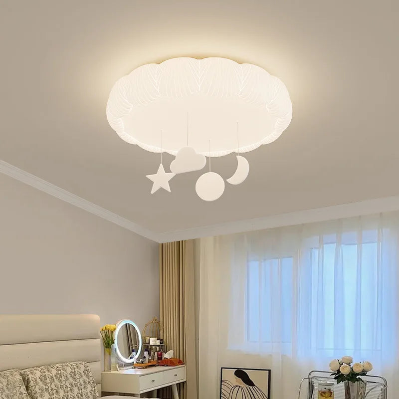 Romantic shell LED ceiling light for boys or girls - vue 4 sur 8