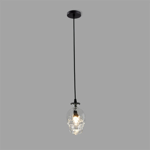 American loft retro LED skull wine bottle pendant light - vue 3 sur 9