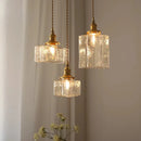 Retro glass pendant light with creative LED for vintage lighting