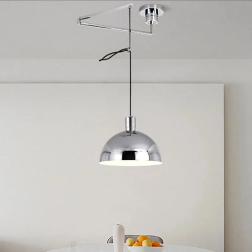 Modern foldable Nordic design telescopic chandelier for contemporary interiors - vue 4 sur 14