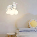 Polar bear and bunny wall light for children's room