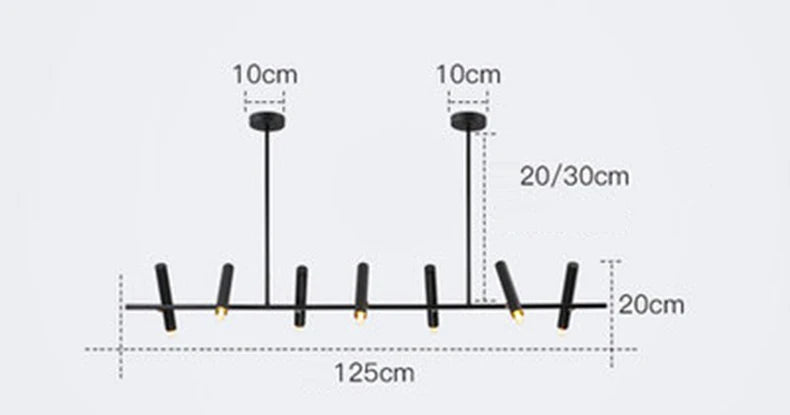 Adjustable vintage recessed chandelier for indoor lighting