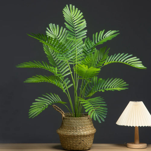 Large artificial plants palm, monstera and fern garden decoration - vue 5 sur 7