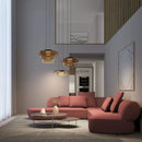 Levels series glass pendant light for modern decor