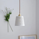 Nordic design decorative LED pendant light in copper and ceramic