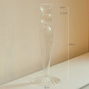 Clear glass candleholder modern nordic home decor