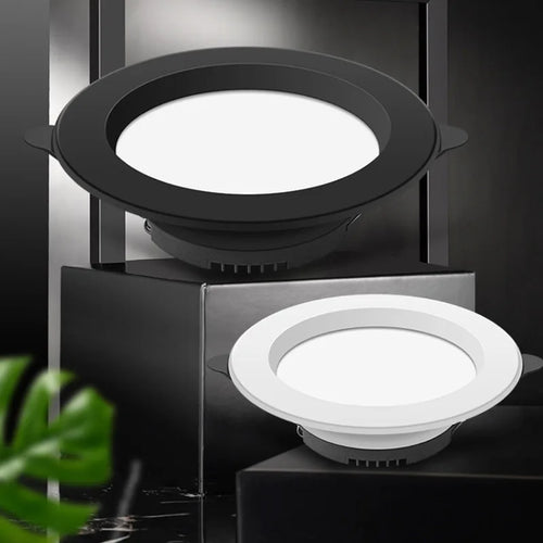 Ultra-slim aluminium recessed LED ceiling light for indoor use - vue 8 sur 8