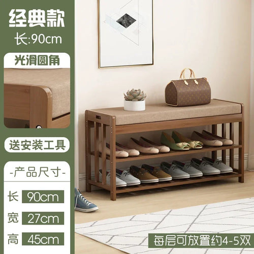 Multifunctional lightweight changing stool for entryway and leisure - vue 10 sur 12