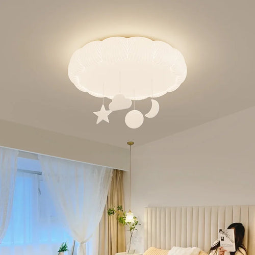 Romantic shell LED ceiling light for boys or girls - vue 7 sur 8