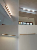 Long linear ceiling light for corridor, hallway and balcony, without main light