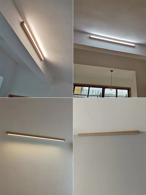 Long linear ceiling light for corridor, hallway and balcony, without main light - vue 4 sur 18
