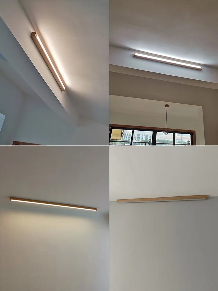 Long linear ceiling light for corridor, hallway and balcony, without main light - vue 3 sur 18