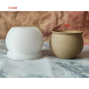 Silicone mould for concrete flower pots