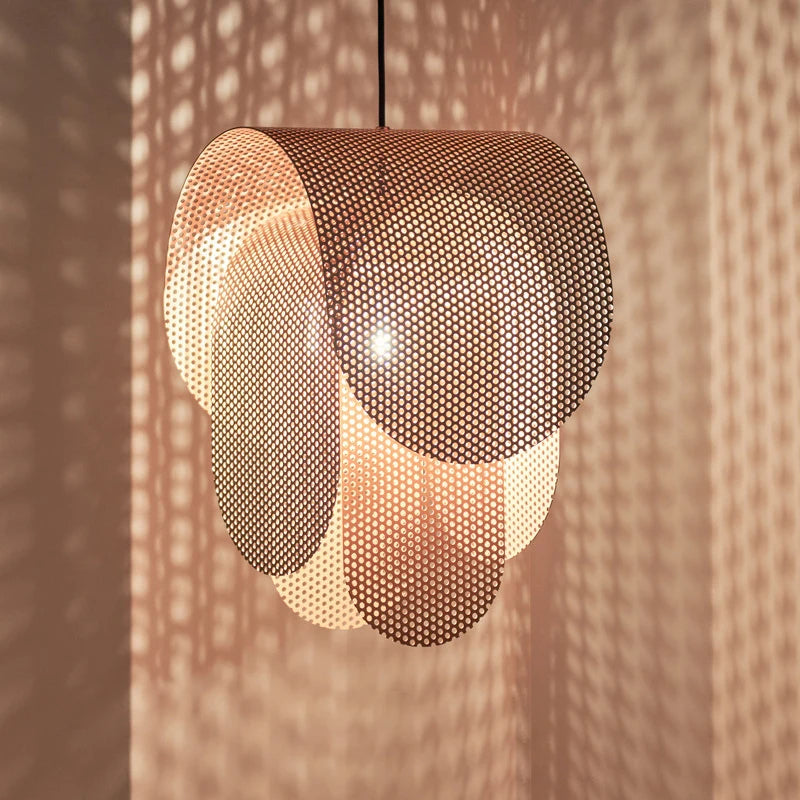 Danish minimalist designer iron mesh chandelier