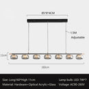 High-end Italian minimalist chandelier for modern lighting