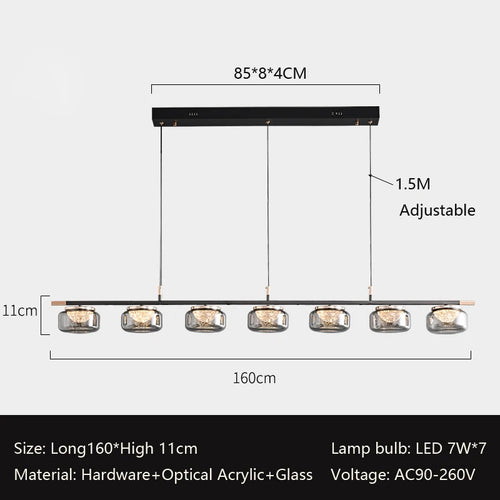 High-end Italian minimalist chandelier for modern lighting - vue 11 sur 12