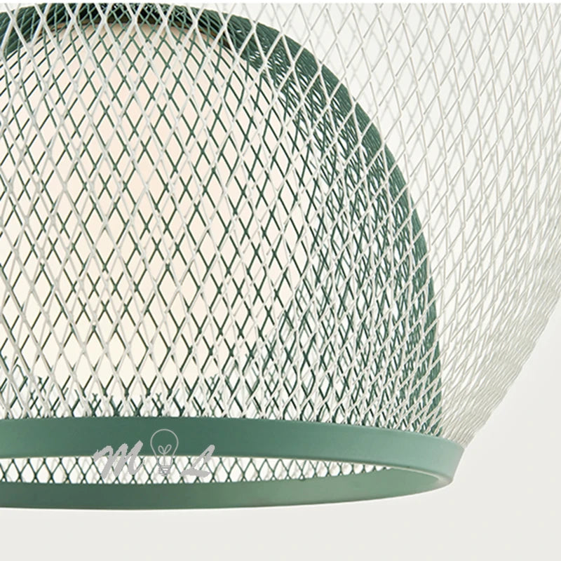 Nordic bird cage pendant light modern industrial lighting fixture - vue 4 sur 9