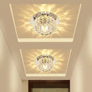 Modern crystal LED ceiling light