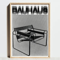 Geometric Bauhaus posters abstract wall art modern decor