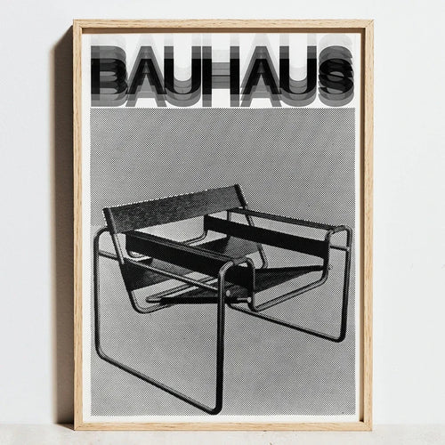 Geometric Bauhaus posters abstract wall art modern decor
