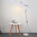 Enhanced mechanical grow floor lamp with long telescopic arm