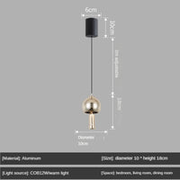 High-end decorative wind chime pendant light, modern creative design