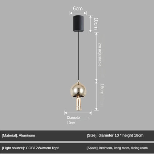 High-end decorative wind chime pendant light, modern creative design