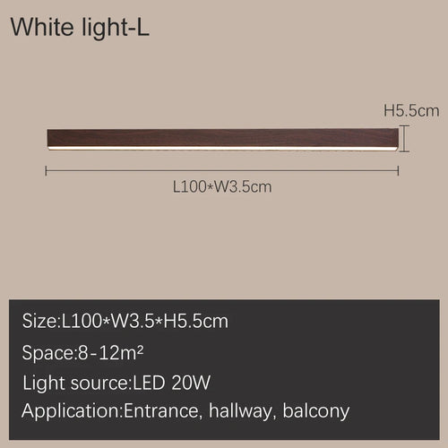 Designer LED bar ceiling light - vue 10 sur 10