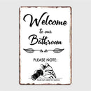 retro metal sign for fun wall decor