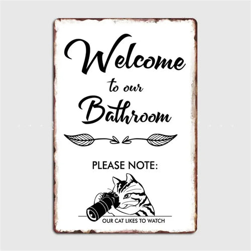 retro metal sign for fun wall decor - vue 24 sur 38