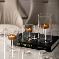 Luxury candle holder for romantic dinners, elegant and refined