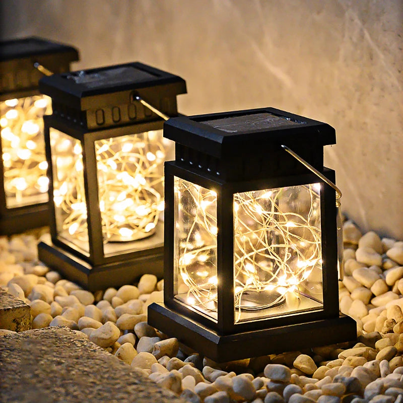 Decorative solar LED lantern for garden and festivals