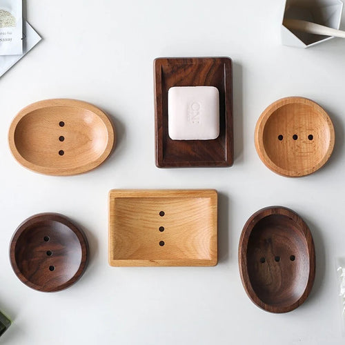 wooden storage rack soap dish birthday gift - vue 6 sur 12