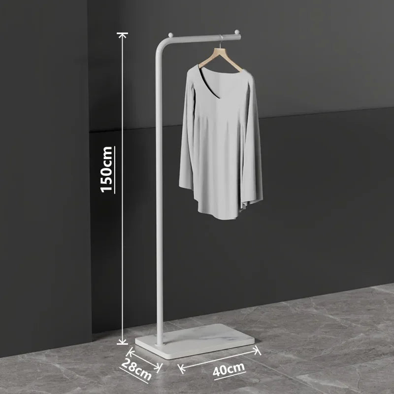 lightweight and modern Nordic clothes rack for stylish storage - vue 12 sur 41