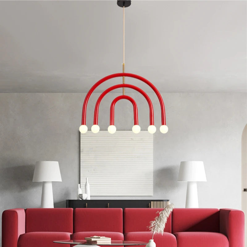 Magnificent rainbow E14 pendant lamp
